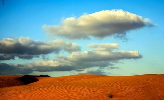 Desert and clouds