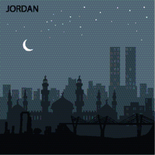 amman land marks in gray