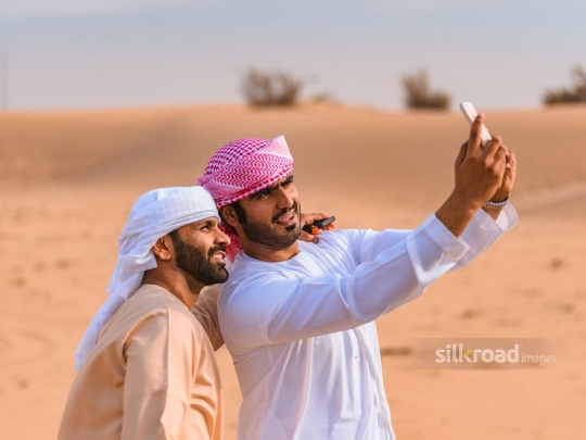 Friends taking selfie together