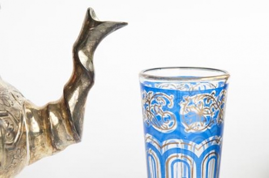 Morrocan Tea Kettle and Glass