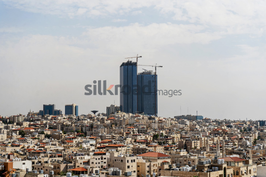 Amman Cityscape with High-Rise Towers Under Construction - Urban Growth