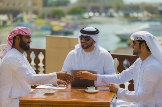 Business men during a meeting|