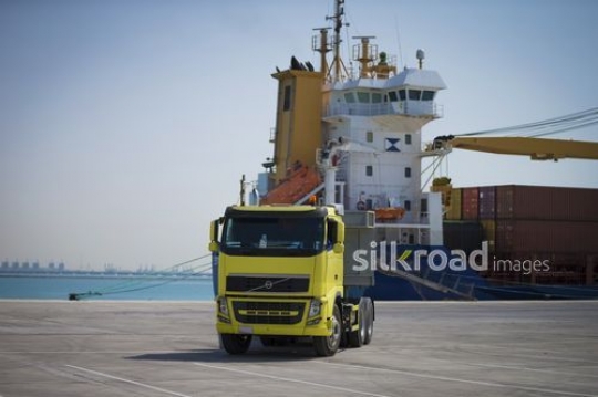 Transportation Truck Parked|-