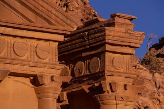 Ancient temple in Petra, Jordan 