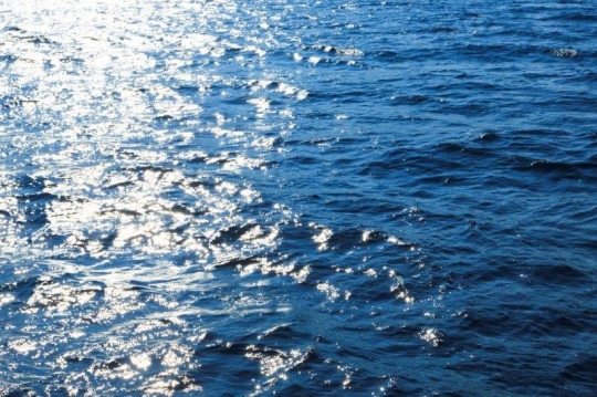 sun reflecting on sea