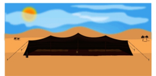 the bedouins tent in the sahar