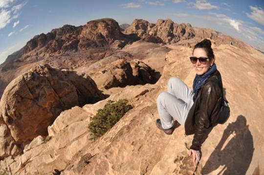 pretty woman in wadi rum deser