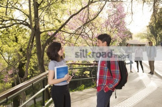 University Students talking |