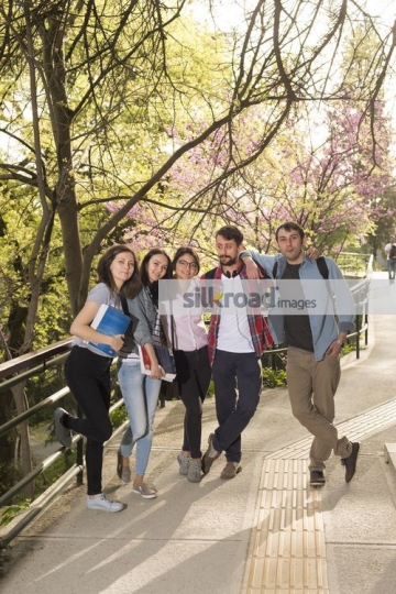 Group of friend taking a picture together|