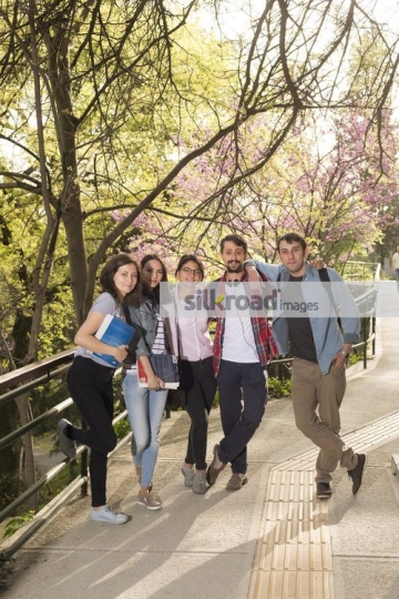 Friends taking a picture together |