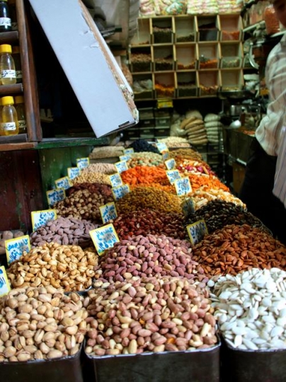 nuts shop in bzourah souq