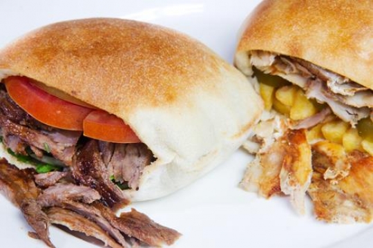 shawarma sandwich isolated