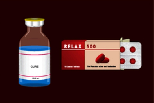 medical ampoules with pack of