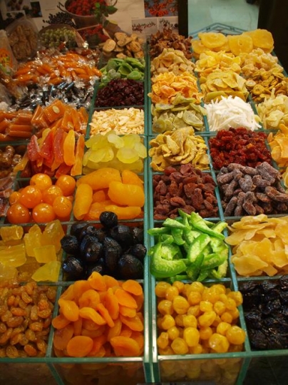 variety of dried fruits