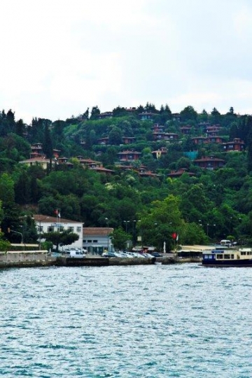 very green coastal houses in istanbul