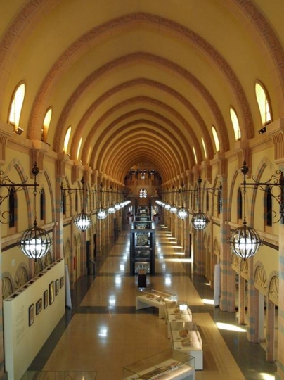 Birdseye view of Mosque hallwa