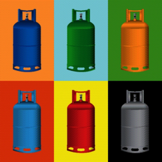 - Gas Cylinder Pop Art