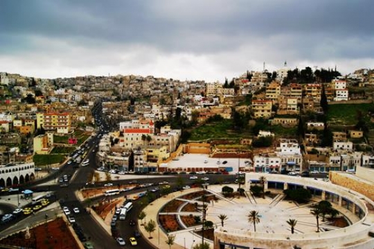aerial view of amman,jordan
