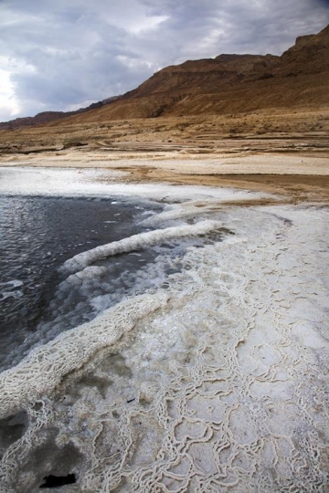 view of dead sea coastline