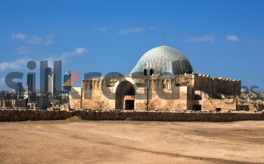 Dome of the Amman Citadel with Modern City Backdrop