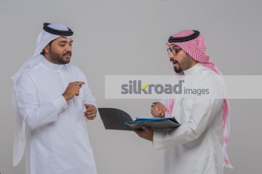 Middle Eastern Businessmen having a meeting