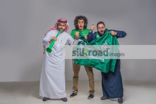 Friends proudly celebrating their country |