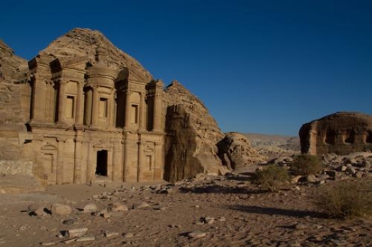Ancient temple in Petra, Jordan 