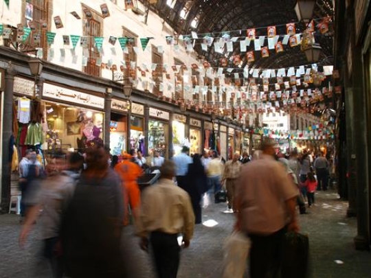 general view of the market
