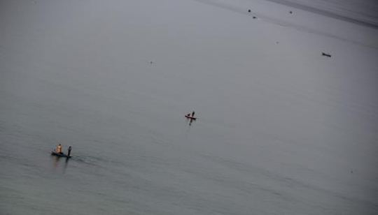 Boats fishing in the Gaza Sea