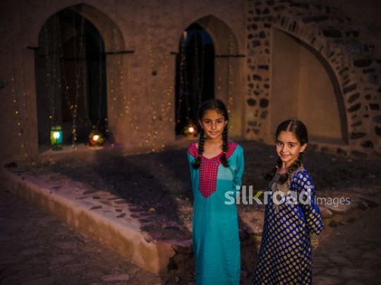 Sisters enjoying ramadan night|-
