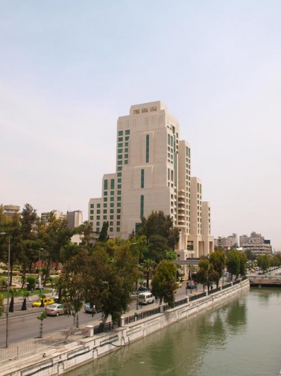 modern building in damascus