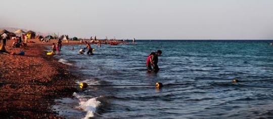 sand beach in aqaba,Jordan