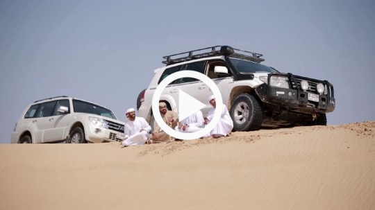 Taking a rest in the desert