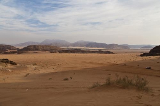 Wadi Rum desert and mountains