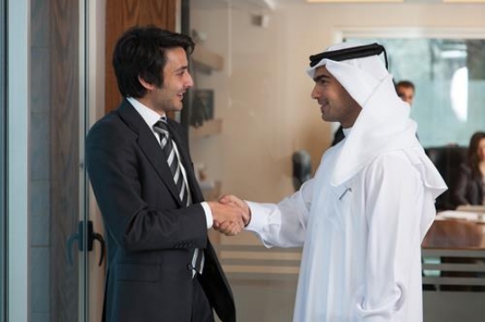 business people shaking hands