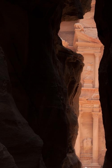 The imposing Monastery in Petra, Jordan
