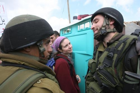 Israeli soldiers and woman