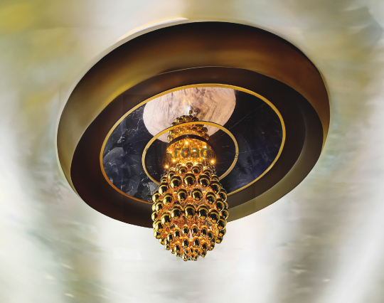 Elegant Hotel Chandelier with Modern Circular Design
