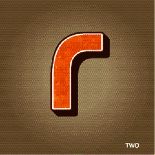 - Orange Arabic Number 2 on Brown Background