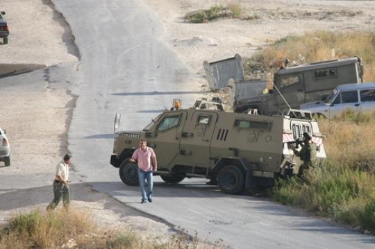Israeli Soldier Pointing Gun