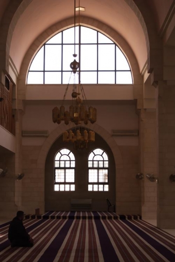 inside the mosque of abu ubaidah ibn al-jarrah,Jordan valley