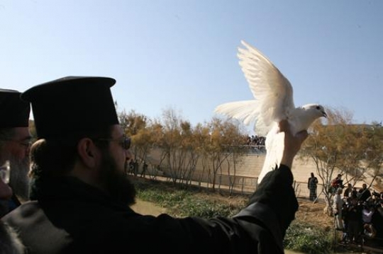 Father and White Dove