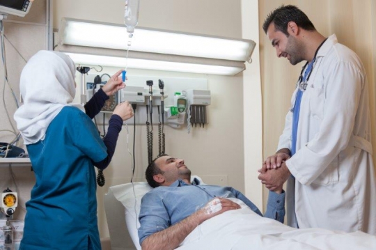 Doctor Examining Patient at ER