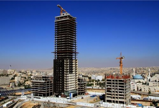 building under construction in al abdali,amman,Jordan