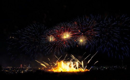 Fireworks Display Over Amman for Crown Prince Al Hussein’s Wedding - June 1, 2023