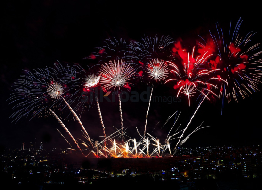 Grand Fireworks Display Over Amman for Crown Prince Al Hussein’s Wedding - June 1, 2023