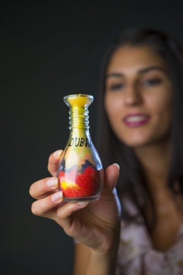 Traditional sand art souvenir |-