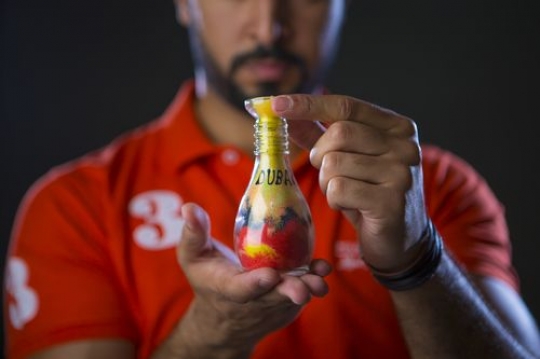 Traditional Sand art gift from Dubai |-