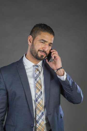 Businessman on the phone|-
