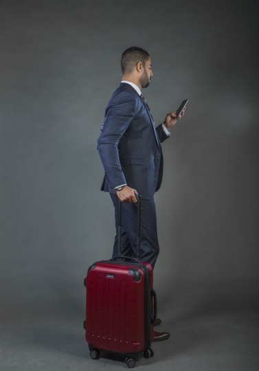 Businessman using his mobile|-